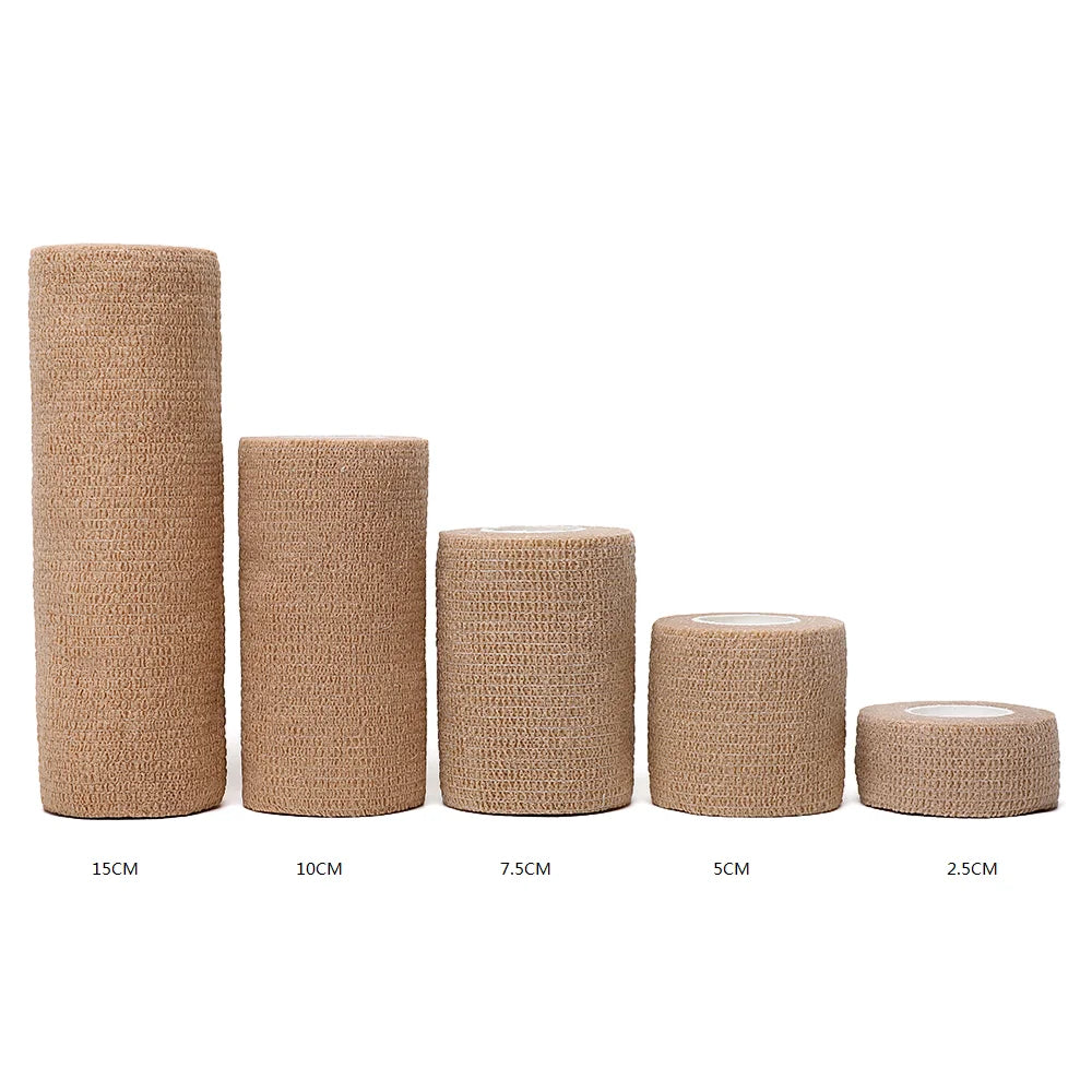 18 Colors of 4.8-Meter Elastic Sports Self-Adhesive Bandages, Protecting Fingers, Ankles, Palms, and Shoulders, Knee Protection