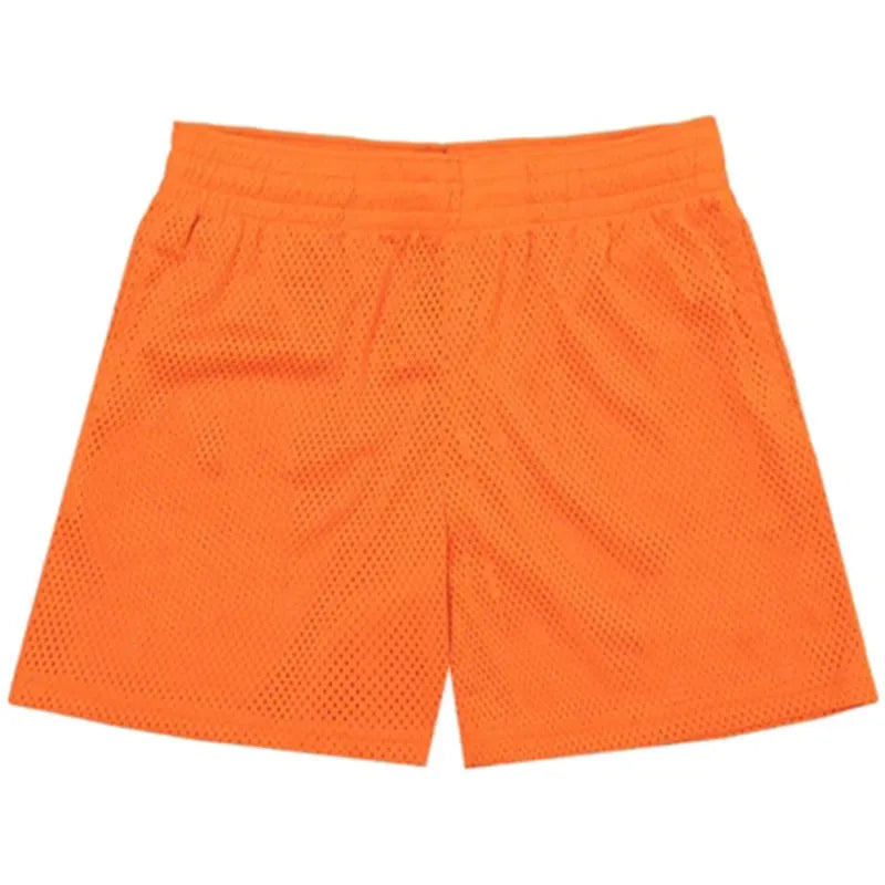 Basic Mesh Shorts Muscle Fitness Shorts Mesh Quick-drying Breathable Sports Basketball Shorts Running No Logo Gym Mesh Shorts