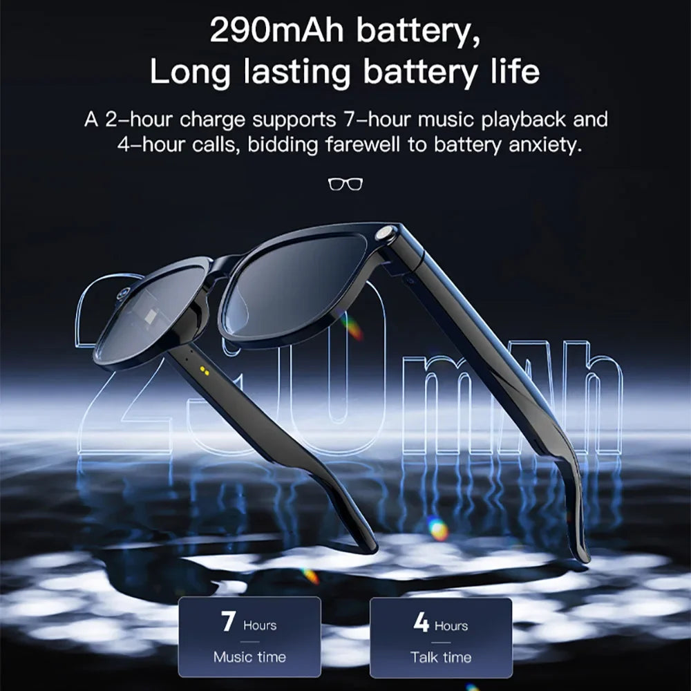8MP HD Camera Smart Glasses AI Translation VR Bluetooth Call Lenses WiFi Transfer 1080P Video Recording Sunglasses for Man 2026