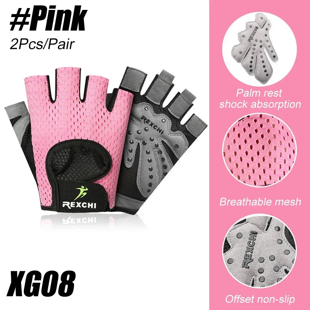 Gym Gloves Fitness Weight Lifting Gloves Body Building Training Sports Gloves Workout Half Finger Hand Protector for Men Women