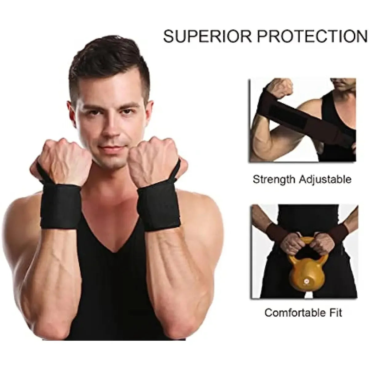 1pcs Wrist and Weightlifting Dumbbell Training with Thickened Straps Outdoor Sports and Fitness Protective Equipment