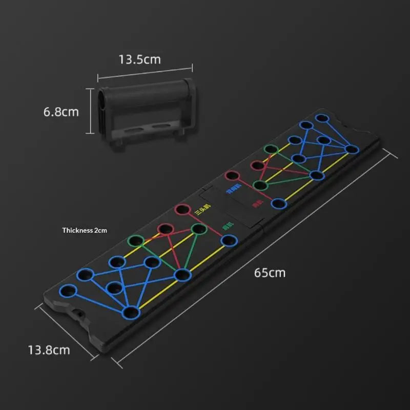 Hot Sale 1 Set Multifunctional Thicken Push Up Board Fitness Muscle Home Gym Push Up 24 Holes Push Up Stand