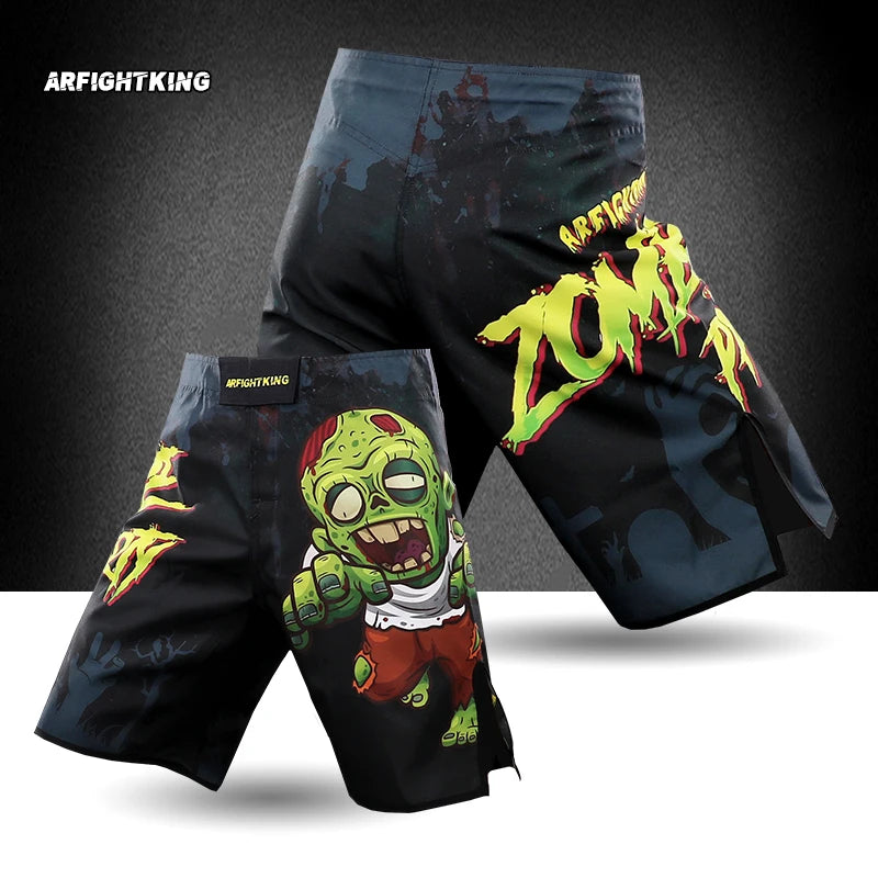Halloween Fighting Shorts Competition MMA Combat sport Fast Dry Durable Training Fitness Running Muay Thai Gym Beachwear
