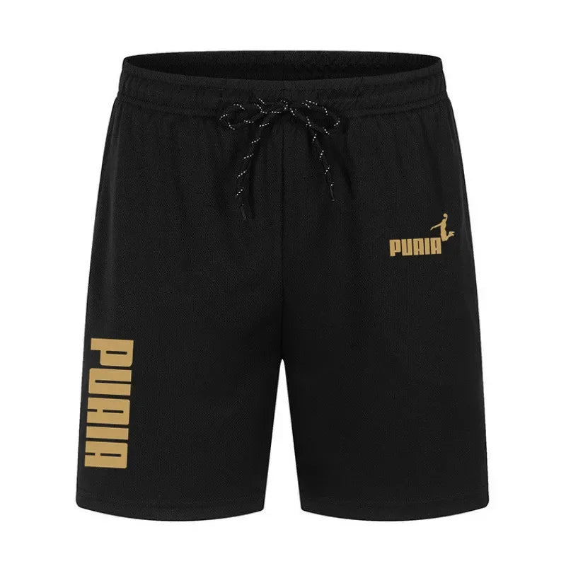 Men's Running Shorts Casual Sports Breathable Mesh Quick Dry Shorts Outdoor Hiking Clothing Fitness Quick Dry Drawstring Shorts