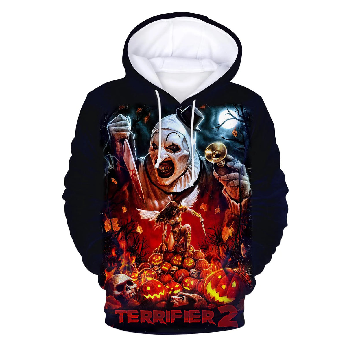 Terrifier Horror 3D Print Hoodies Men Women Fashion Hoodie Sweatshirts Pullovers Streetwear Tracksuits Male Tops Man Clothing