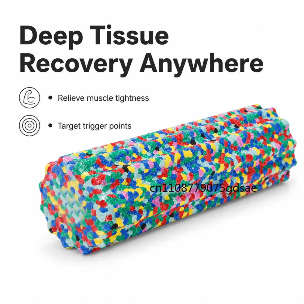 15x5.3cm Colored Yoga Foam Roller Soft Texture Durable Pilates Muscle Massager Roller Mini Yoga Column Gym Exercise Equipment