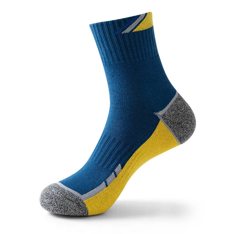 Professional Tennis Cotton Socks Towel Bottom Sports Color Matching Elite Men's Tube Business Running Basketball Socks Thickened