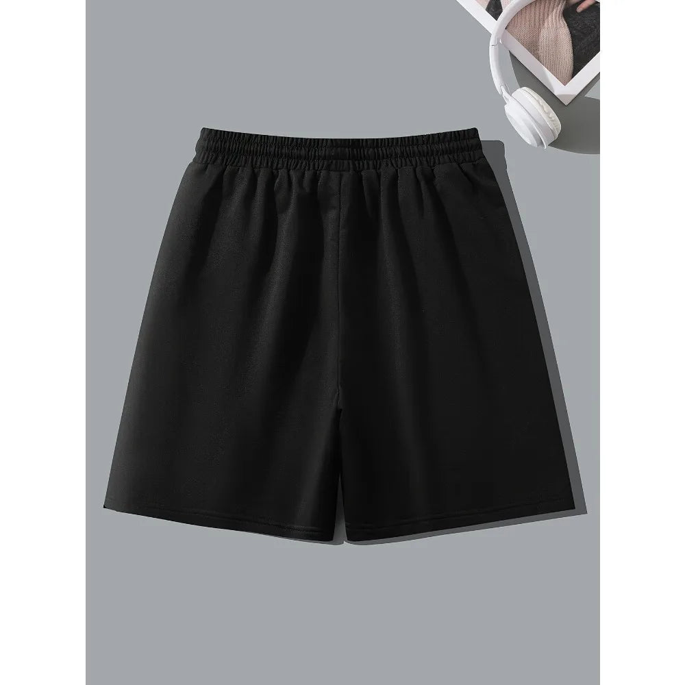 Men's Summer Drawstring Waist Print Versatile Casual Outdoor Travel Sports Shorts Outdoor Sports Leisure Fitness Shorts