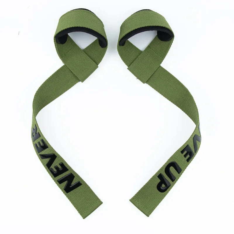 1 Pair Gym Sports Fitness Wrist Band Anti-slip Pull Up Weight Lifting Training Silicone Wrist Band Hard Pull Grip Power Strap
