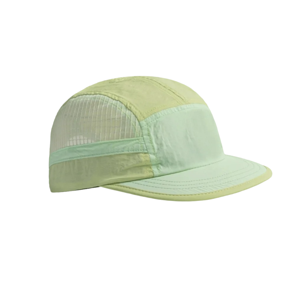 Color-Blocked Quick-drying Baseball Cap Retro 5-panel Soft Brim Breathable Peaked Cap Adjustable Lightweight Mesh Running Caps