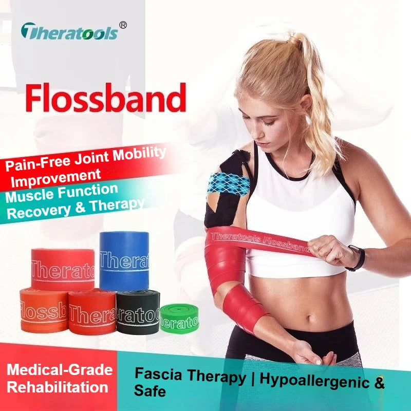 Fascia Compression Band Therapy Ankle Rehabilitation Training Elastic Band Fitness Sports Pressure Band Bandage Medical