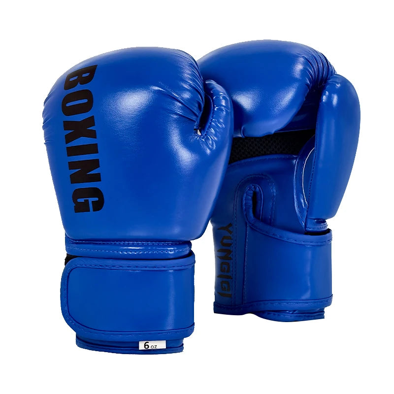 6/8/10/12oz Boxing Gloves PU Leather Boxing Gloves for Training Sparring Kickboxing Fighting Sports Heavy Bag Workouts