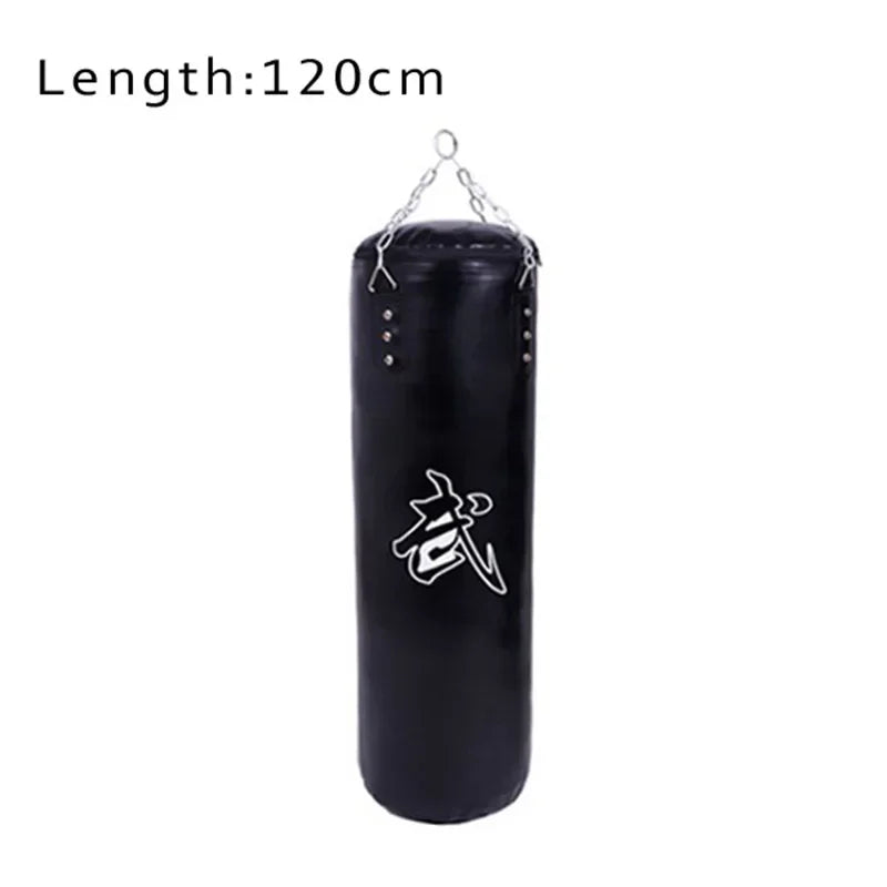 Height 60 to 120cm Sanda Boxing Training PU Leather Empty Sandbags,Fitness Sand Bag Punching Bag,PU Leather More Comfortable