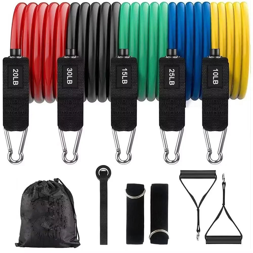 Resistance Bands Set Tension Pull Rope for Men Women Workout Exercise Bands for Fitness Home Gym Strength Training Equipment