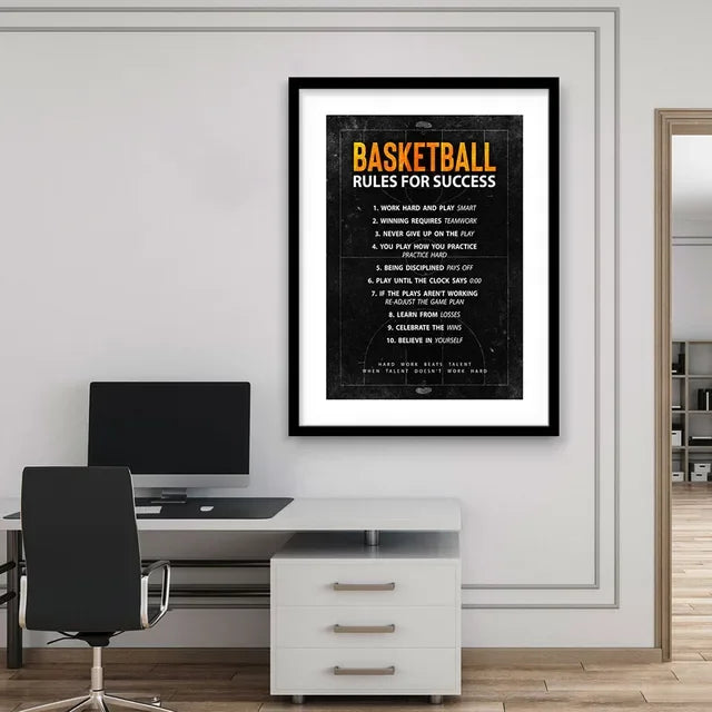 Legendary Basketball Stars Motivational Poster Curry Jordan Kobe Championship Wall Art for Home Decor Sports Prints Painting