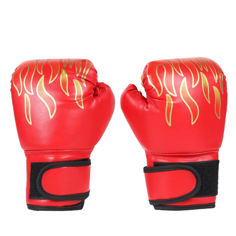 2Pcs Kids Boxing Gloves PU Leather Muay Thai Mitts Breathable Fighting Mitts Taekwondo Mitts for Boys Girls Youth