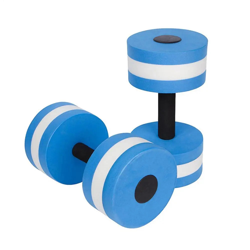 2pcs EVA Water Foam Floating Dumbbell Swimming Pool Water Weight Aerobics Automatic Float Aquatic Barbell Swim Fitness Dumbbell