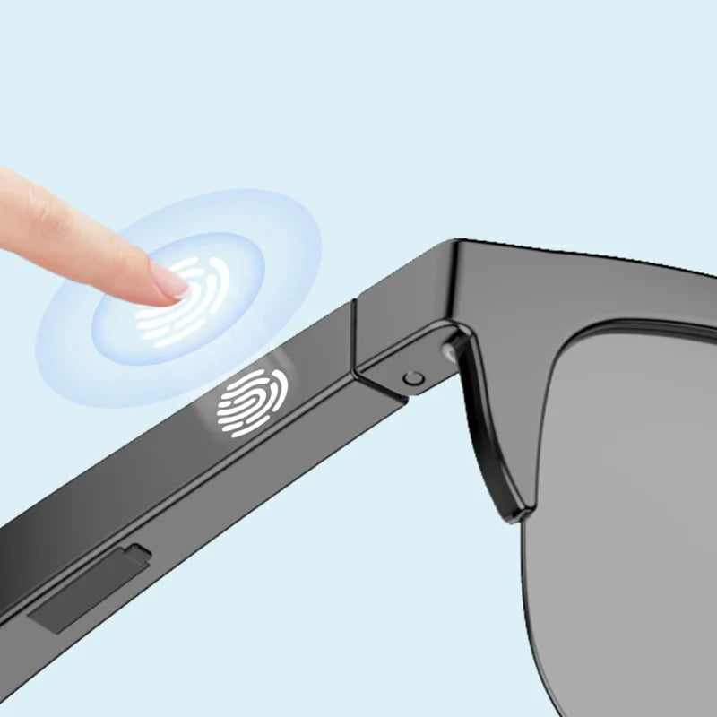 Wireless Smart Glasses Touch Based Intelligent Bluetooth Glasses with Bone Conduction For Sports Call Sunglasses Business