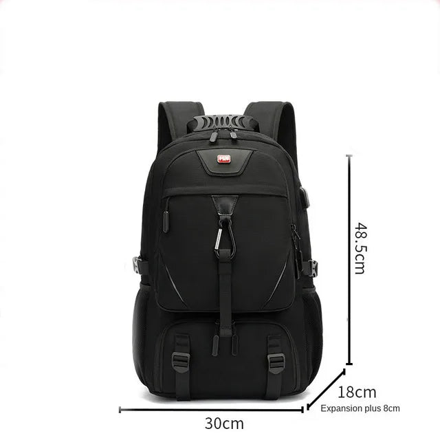 50/60/80L Unisex Men Outdoor Backpack USB Large Capacity Travel Pack Sports Trekking Rucksack Hiking Camping Backpack for Male