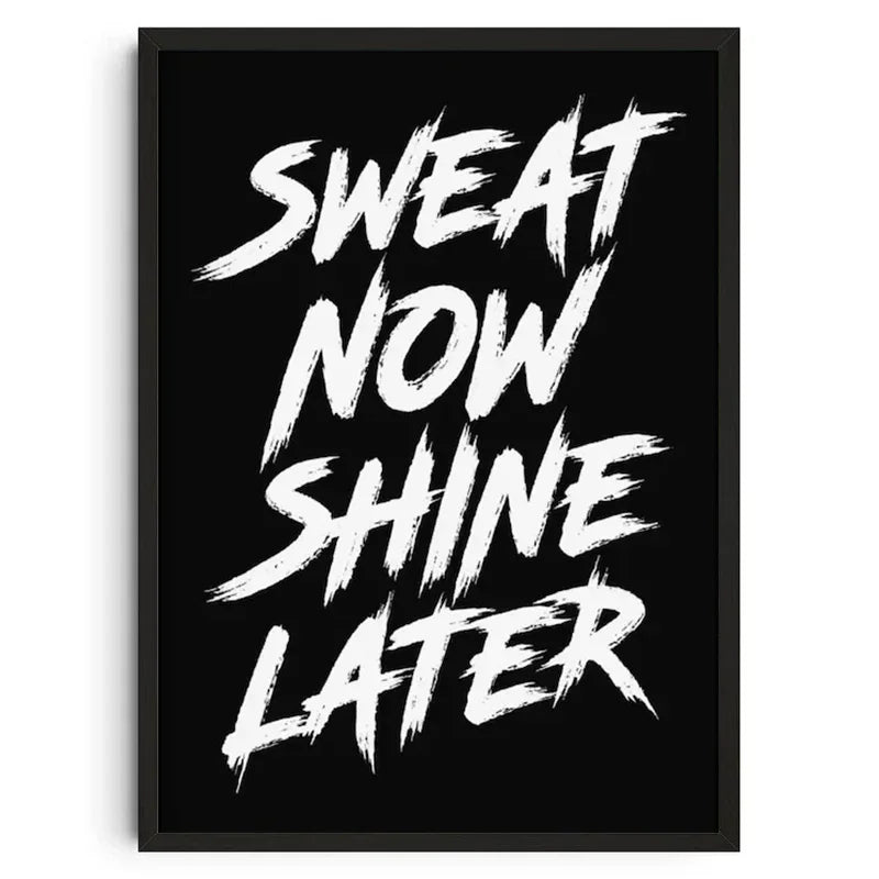 Gym Wall Art Poster Gym Inspirational Poster Home Gym Wall Decoration Gym Slogan Canvas Printing Decorative Painting Frameless