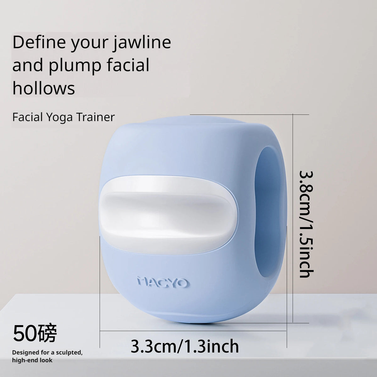 1PC Silicone Jaw Trainer Masseter Ball Face Neck Exerciser Face Muscle Training Jawliner Facial Chew Equipment Jaw Exercise Tool