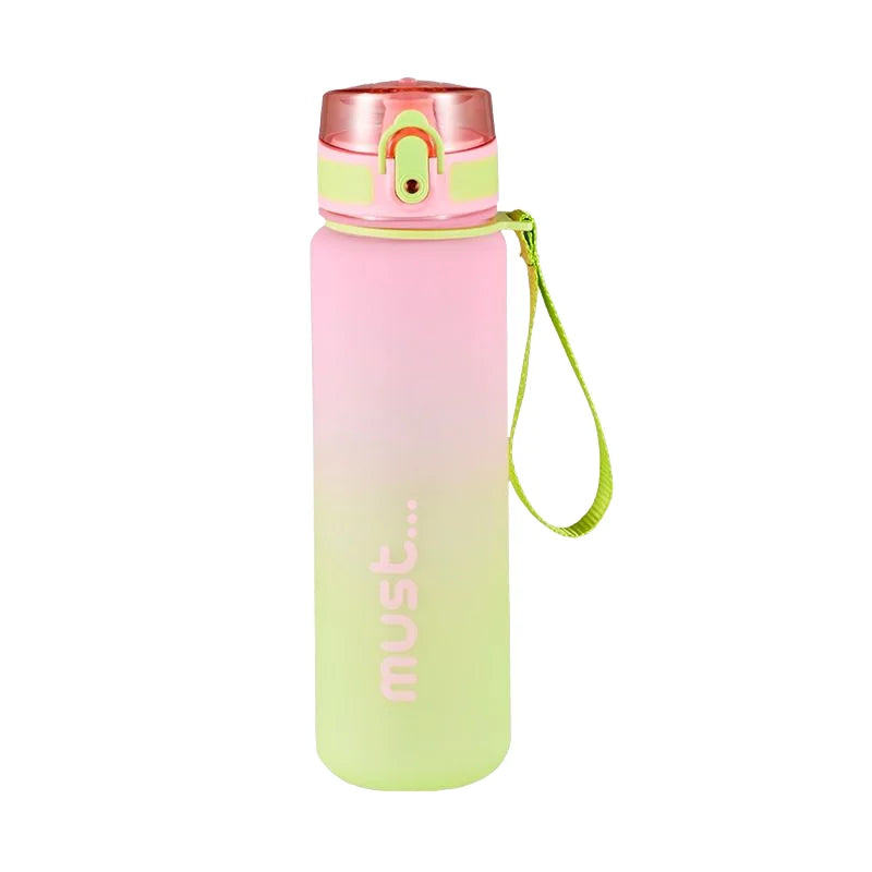 500/650ml Sports Water Bottle High Capacity Plastic Fitness Portable Durable Camping Hiking Workouts Outdoor Sports Cups