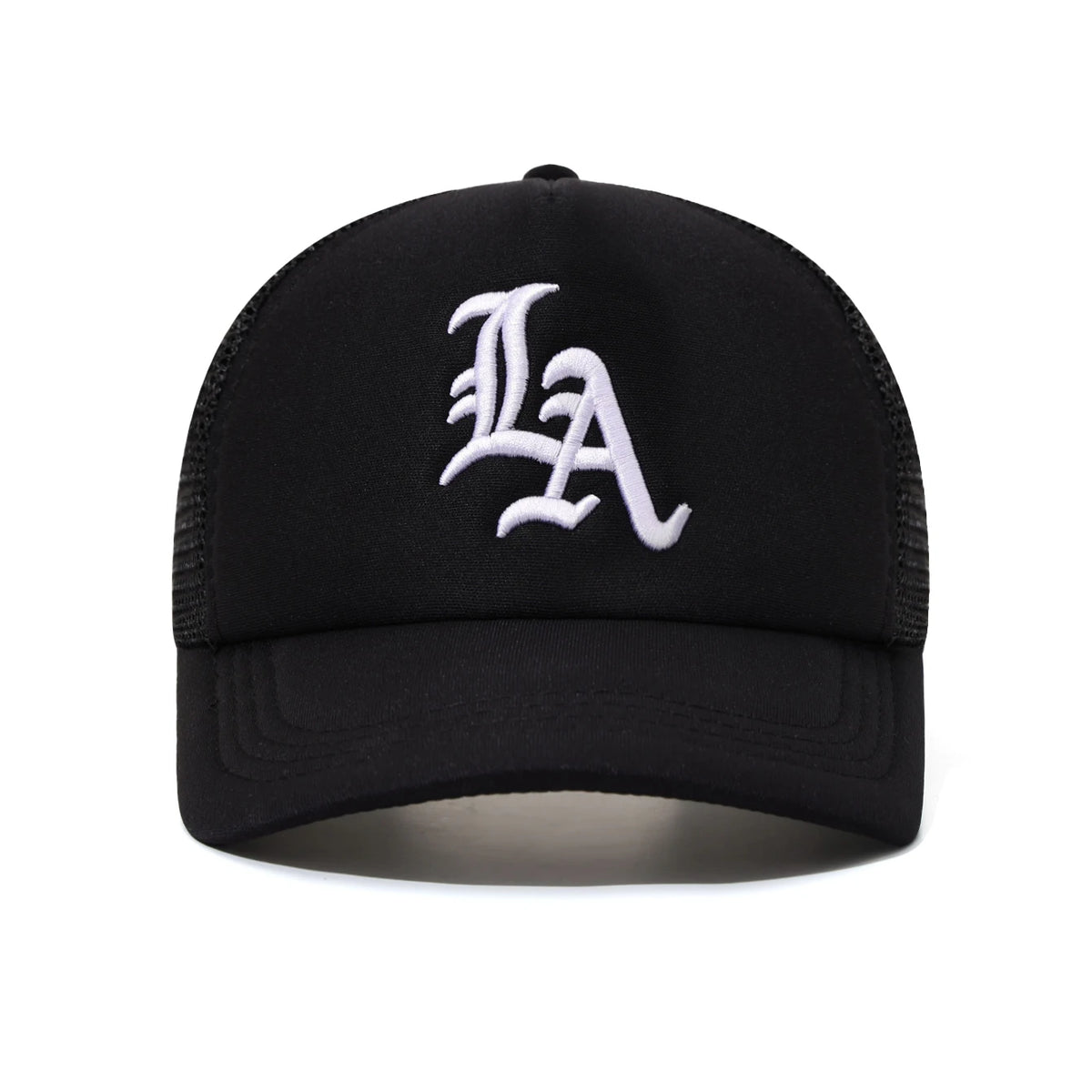 1pc/2pcs LA Embroidery Breathable Truck Hat Hip Hop Street Baseball Hat American Sunshade Couple Duck Tongue Hat