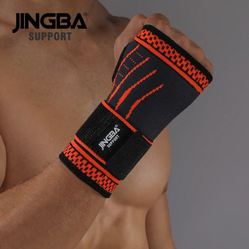 JINGBA SUPPORT 1 PCS Weightlifting Wrist Straps Support Protective Boxing Hand Wraps Wrist Brace Joint Protector