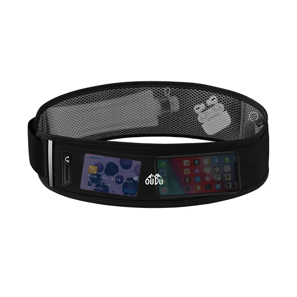 Running Belt Waist Bag with Water Bottle 330ml Women Sports Fanny Pack Men Phone Pouch Jogging Gym Bags Hydration Run