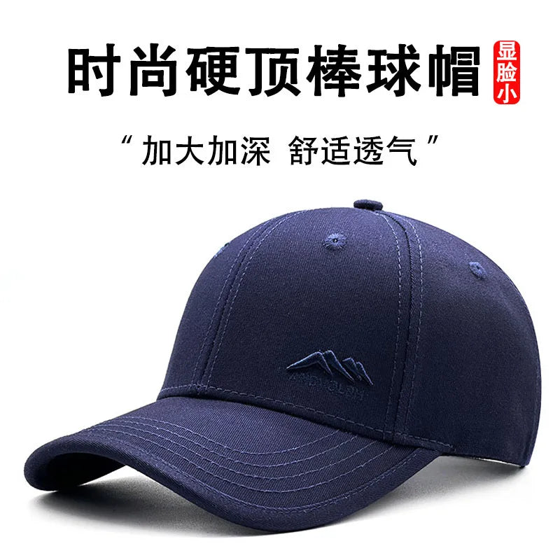 65CM Big Size Quality Hard-top Baseball Cap Outdoors Fashion Unisex Adjustable Embroidered Letters Sports Sunscreen Hat