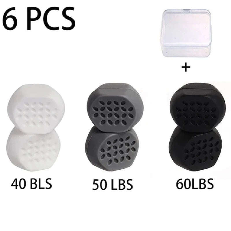 6pcs Anti-aging Jaw Exerciser Food-grade Silica Neck Face Toning Jawline Muscle Balls Slimming Face Tools Chin Cheek Lifting