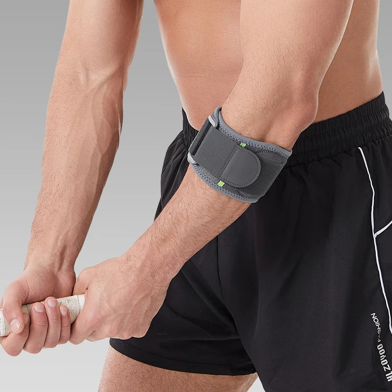 1pc Adjustable Elbow Support Brace, Compression Elbow Strap with Stabilizing Support for Tennis, Basketball, Golf, Gym & Sports