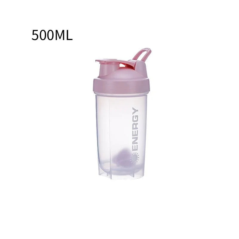 ♥500ML Energy Shaker Cup Outdoor Travel Portable Juice Cup With Powder Case Coffee Mugs Leak Proof DrinkBottle