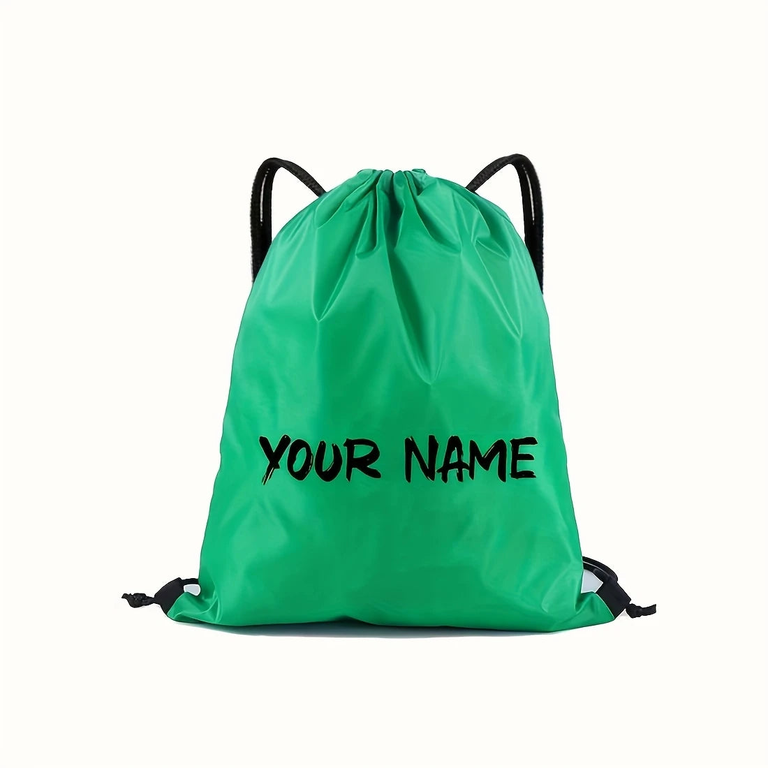 Customizable Drawstring Backpack - Creative Custom Name/Text, Durable Drawstring Storage Bag, Available in Various Colors