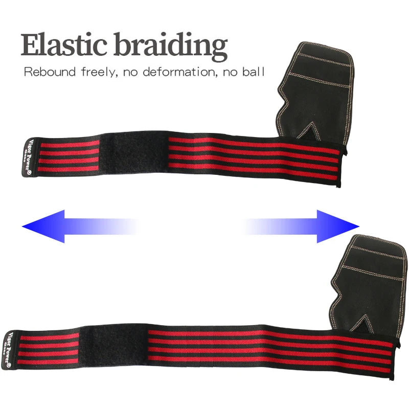 Leather Weightlifting Training Weight Lifting Gloves, Bar Grip, Barbell Straps, Hand Protection, 1Pair