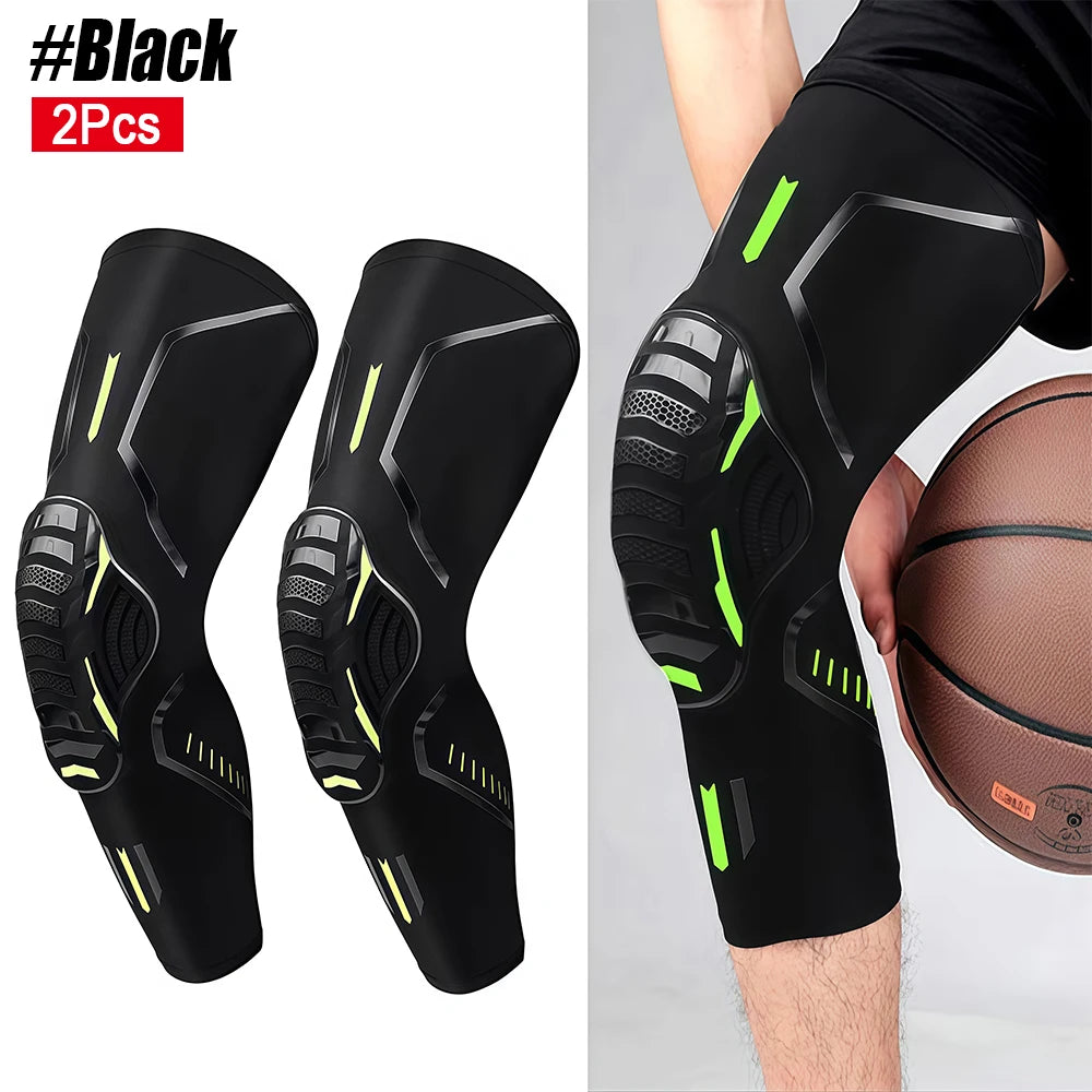 2Pcs/Pair Sport Crashproof Knee Support Pad Elbow Brace Arm Leg Compression Sleeve Outdoor Basketball Football Bicycle Protector