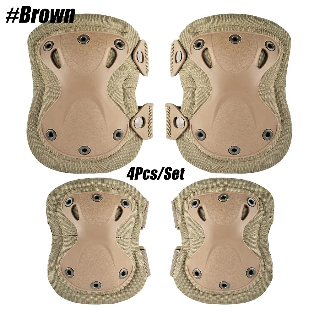 Tactical Knee Pad Elbow CS Military Protector Army Airsoft Outdoor Sport Hunting Kneepad Safety Gear Knee Protective Pads