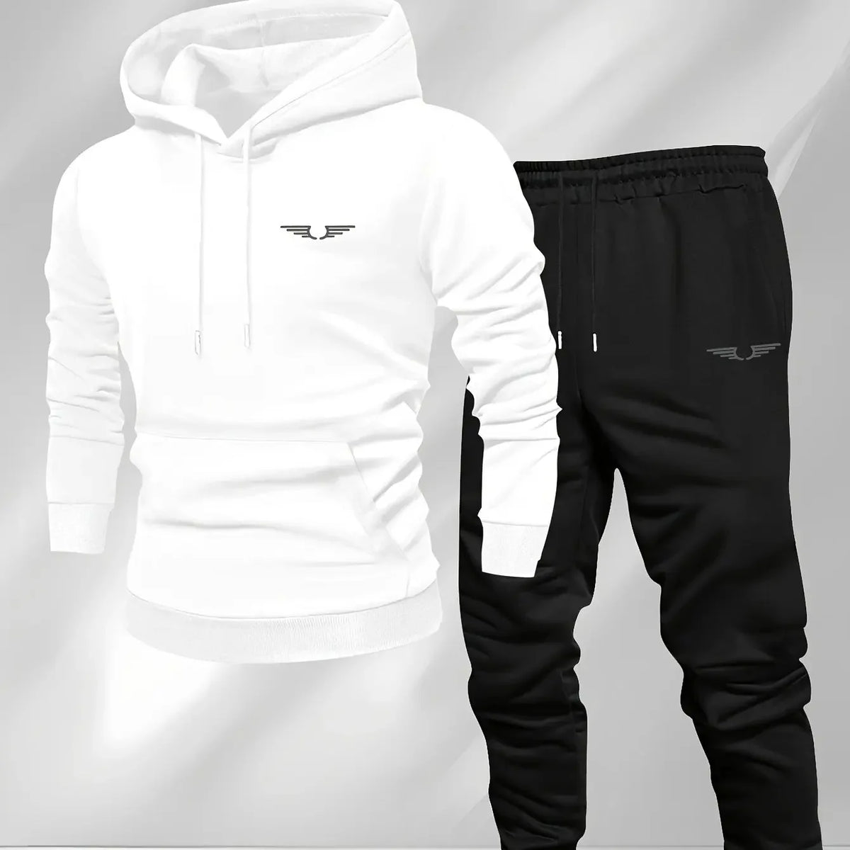 Trendy Printed Men's and Women's Hoodies and Jogging Pants, Fashionable Street Style, Outdoor Fitness and Leisure