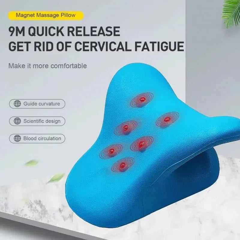 Neck Stretcher and Cervical Traction Device, Cervical Neck Shoulder Stretcher Massage Pillow Traction Device Muscle Relaxation