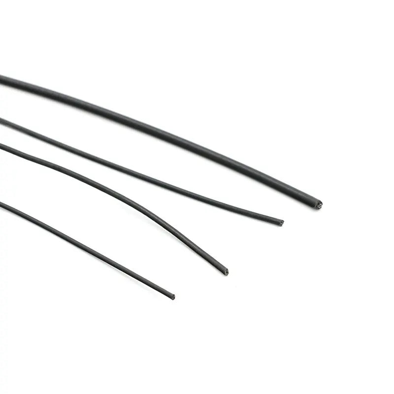 10Meters 0.8/1/1.2/1.5/2/2.5/3/4/5/6/8mm Flexible Soft Black PVC Coated 304 Stainless Steel Wire Rope Cable for Gym Machine