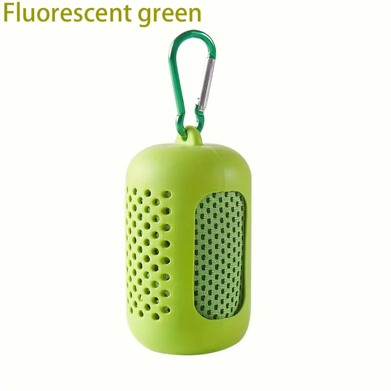 Cooling Towel Breathable Chilly Towel Sports Towel With Storage Box Yoga Towel Gym Towel for Indoor & Outdoor Activities
