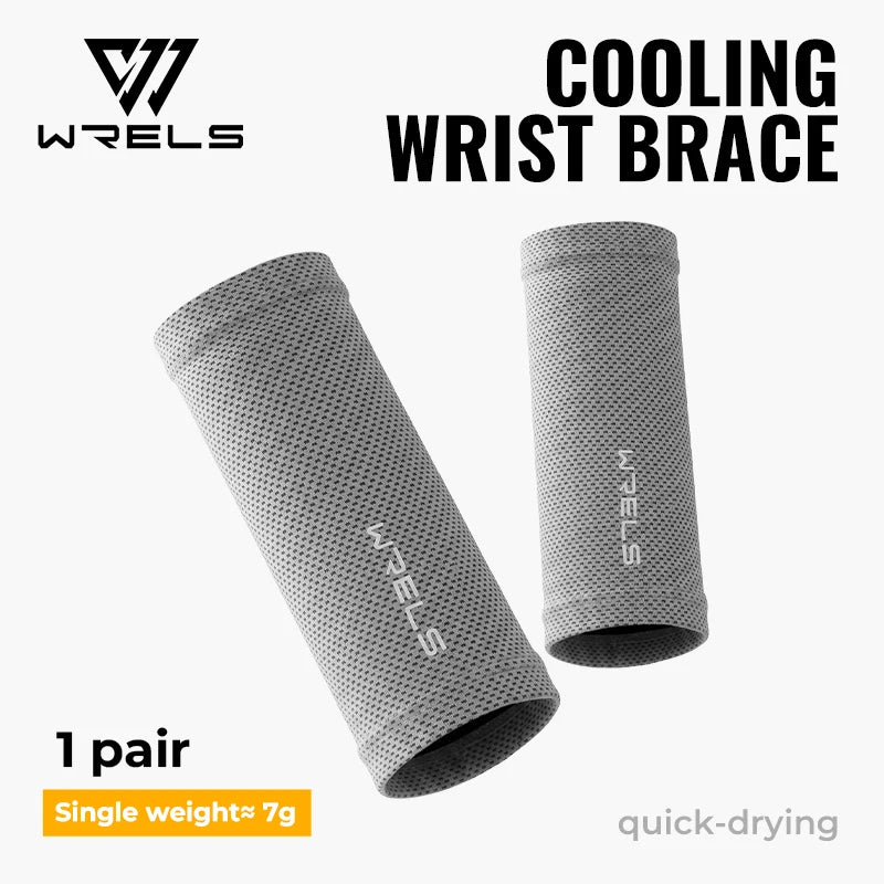 WRELS Wristband Cooling Absorbent Sweatband Breathable Quick Dry Sport Wrist Support Basketball Running Tennis Band Wrist Wrap