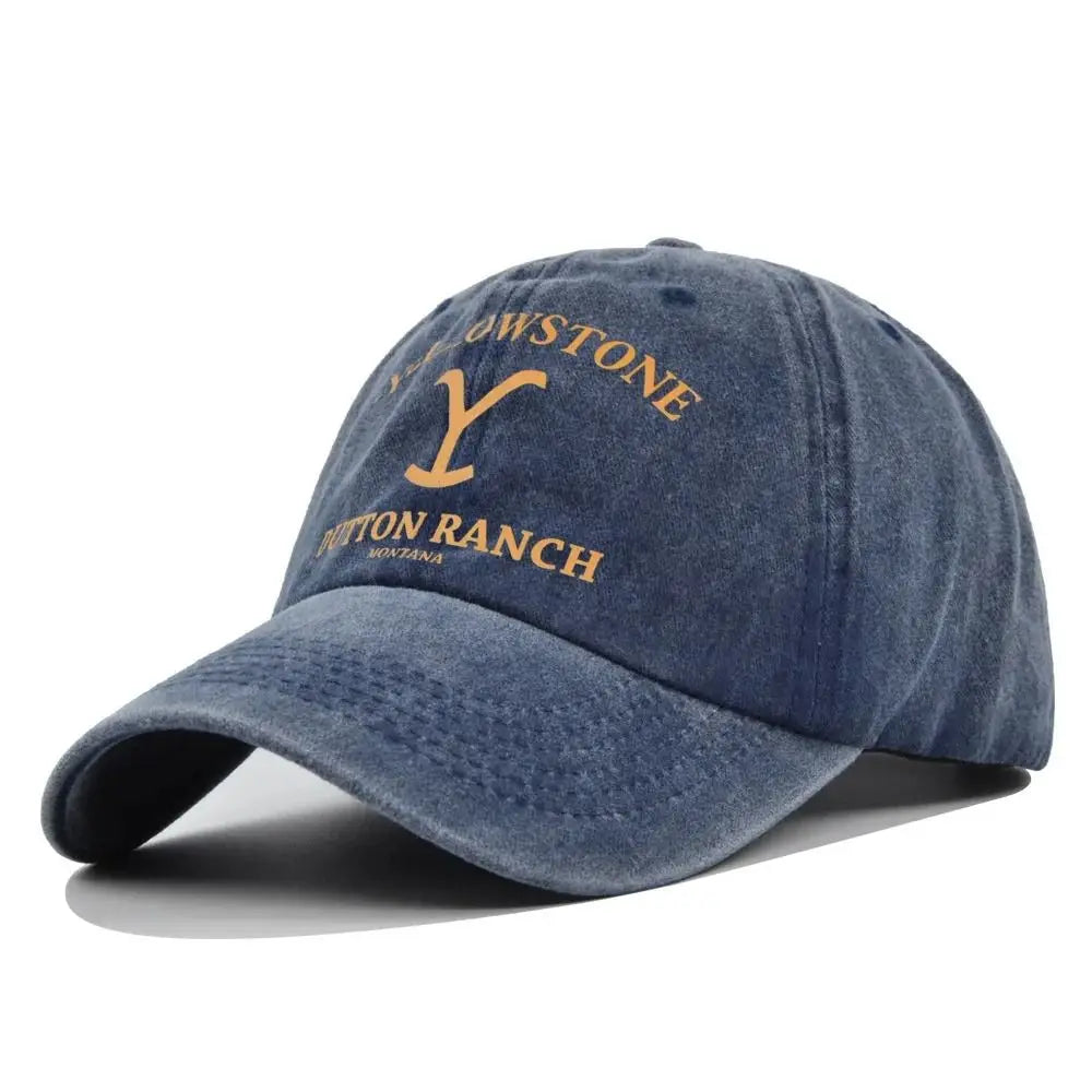 Trendy Yellowstone Dutton Ranch Baseball Cap Washed UV Protection Sports Hat Snapback Hat