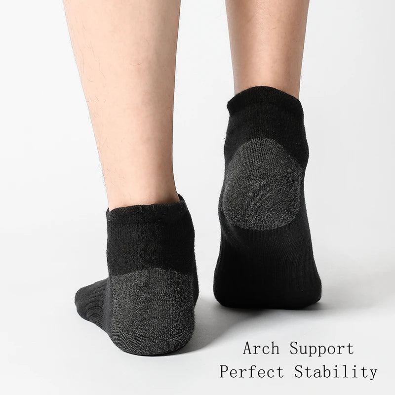 6 Cotton Man and Women Socks Sports Solid Color Male's Short Sock Cycling Breathable Mesh Ankle Summer Running Socks