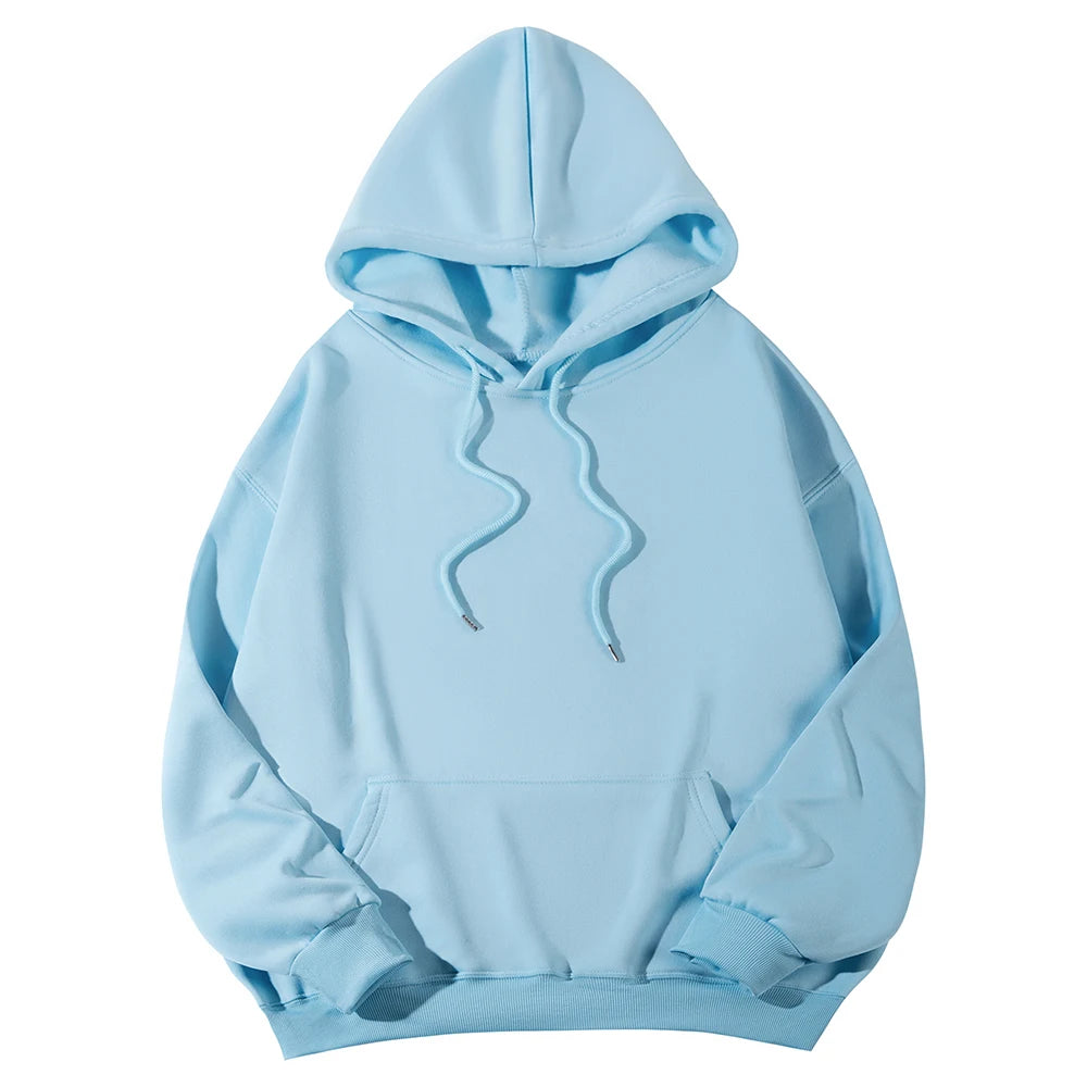 New Fashion Men's Women's Hoodies Spring Autumn Winter Casual Hoodies Sweatshirts Men Tops Solid Color Hoodie Sweatshirt Male
