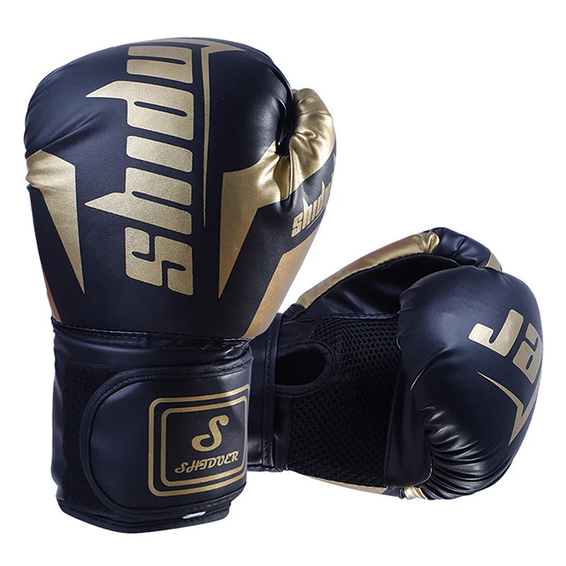 6/10 Oz PU Breathable Children's Adult Professional Sanda, Muay Thai, Taekwondo Neutral Breathable Boxing Gloves