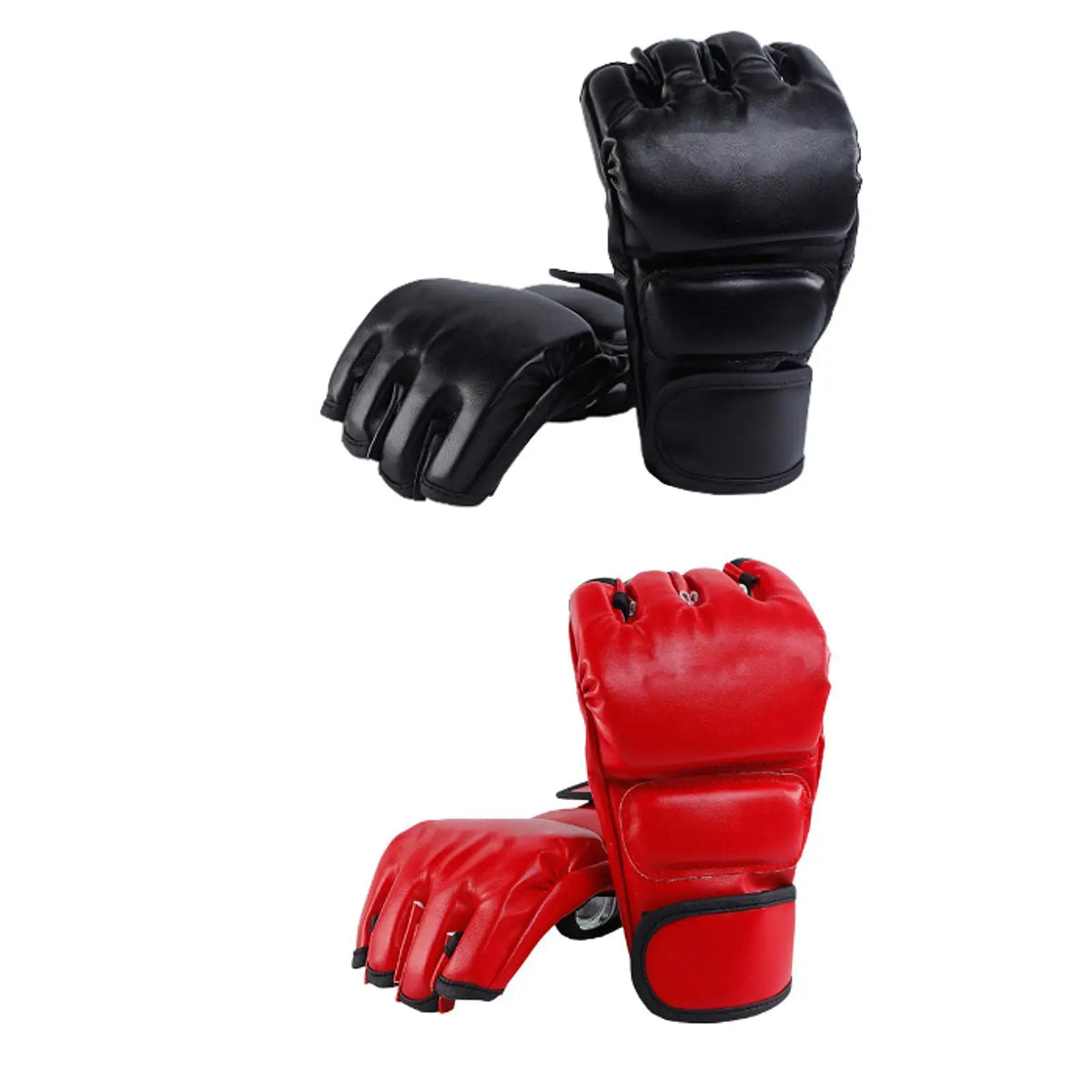 Boxing Gloves Punching Gloves Punch Mitts Open Palms Protective Gear Sport Mittens Mitts for Grappling Workout Sanda Karate