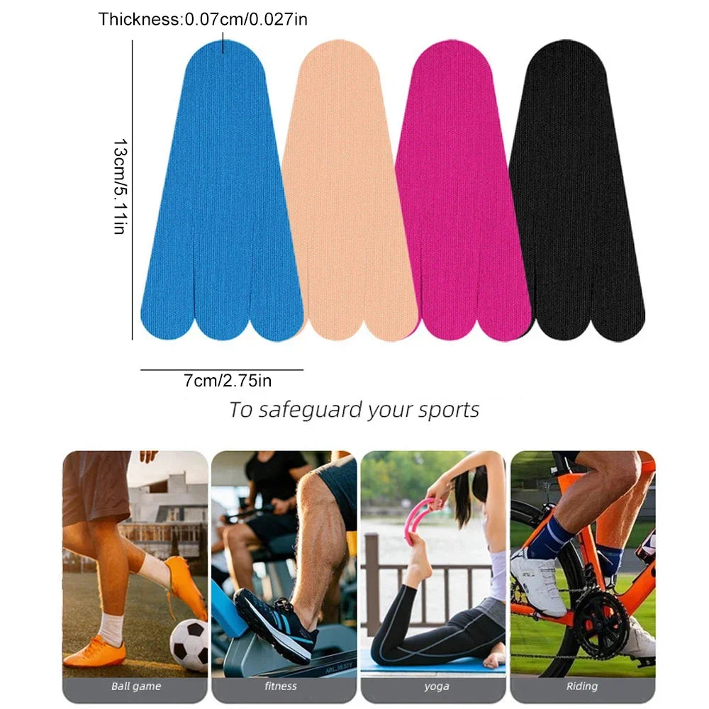 10PCS Kinesiology Tape for Plantar Fasciitis &Foot Pain – Waterproof Athletic Tape for Running,Joint Support & Injury Prevention