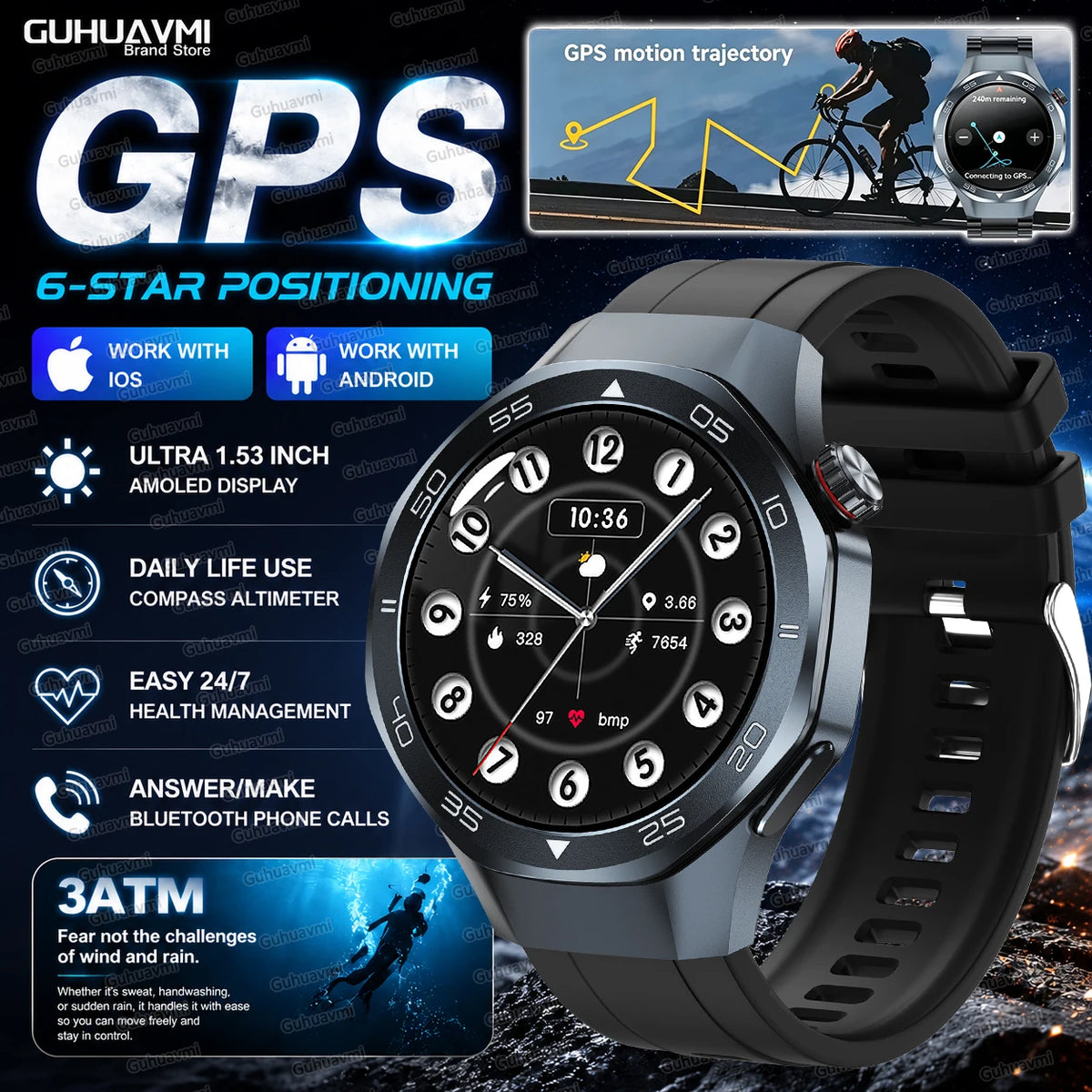 Men Smart watch 6 1.53