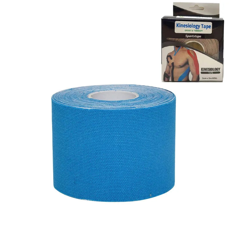 1Box 5cm×5m Sport Kinesiology Tape Athletic Elastic Kneepad Muscle Pain Relief Knee Taping for Fitness Running Swimming Football